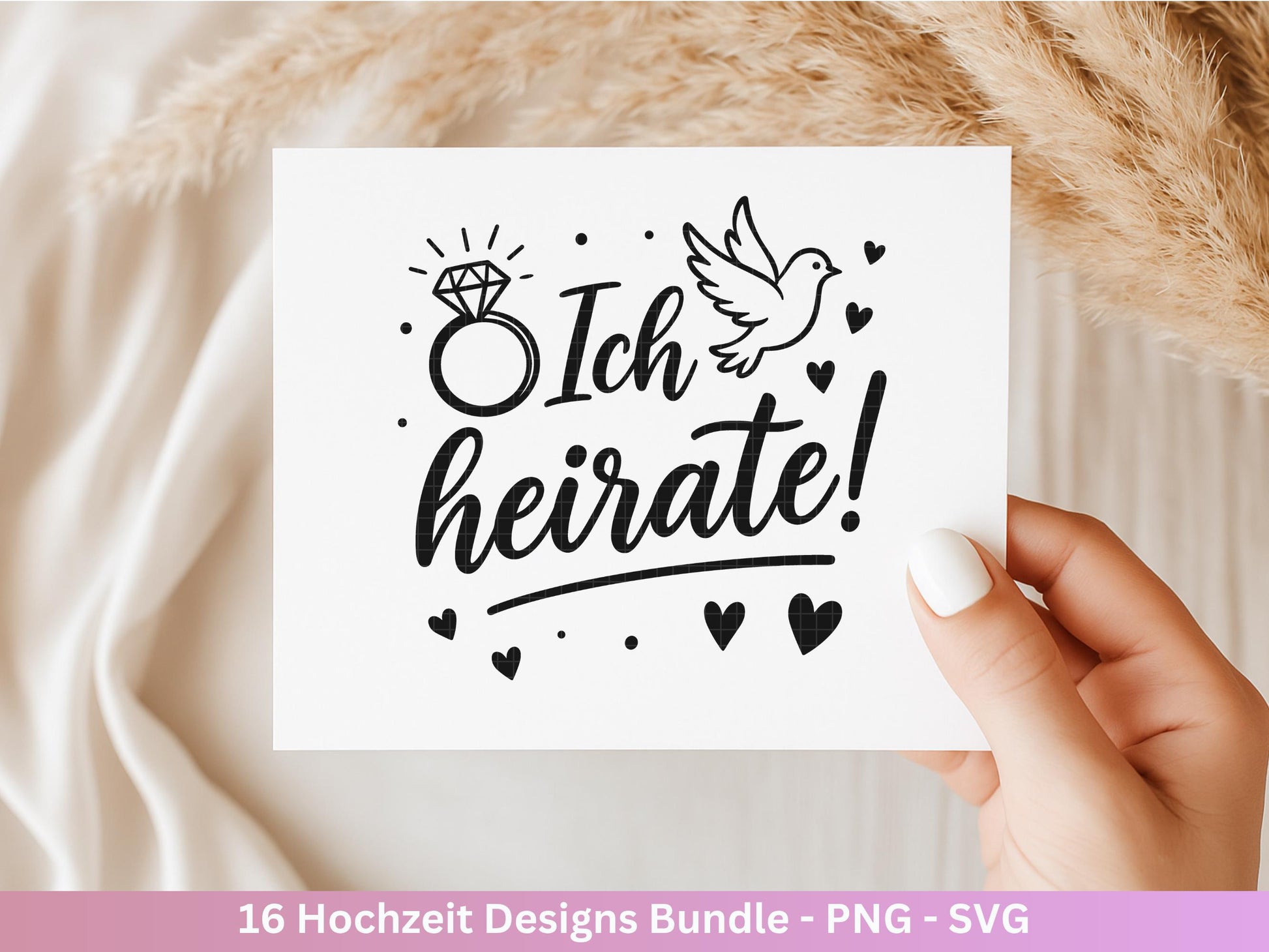 Plotterdatei Braut SVG Bundle - Hochzeit Party - Brautjungfer - JGA - Verlobungsfeier- Braut Shirts - Hochzeit Svg - Hochzeitsgeschenk