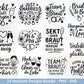Plotterdatei Braut SVG Bundle - Hochzeit Party - Brautjungfer - JGA - Verlobungsfeier- Braut Shirts - Hochzeit Svg - Sekt Svg Datei Geschenk