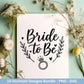Plotterdatei Braut SVG Bundle - Hochzeit Party - Brautjungfer - JGA - Verlobungsfeier- Braut Shirts - Hochzeit Svg - Sekt Svg Datei Geschenk