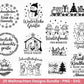 Plotterdatei Weihnachten Svg , Weihnachtshäuser Svg - Weihnachten Laserdatei - Home Svg - Cricut Svg - Winter Svg deutsch - Weihnachtsdeko