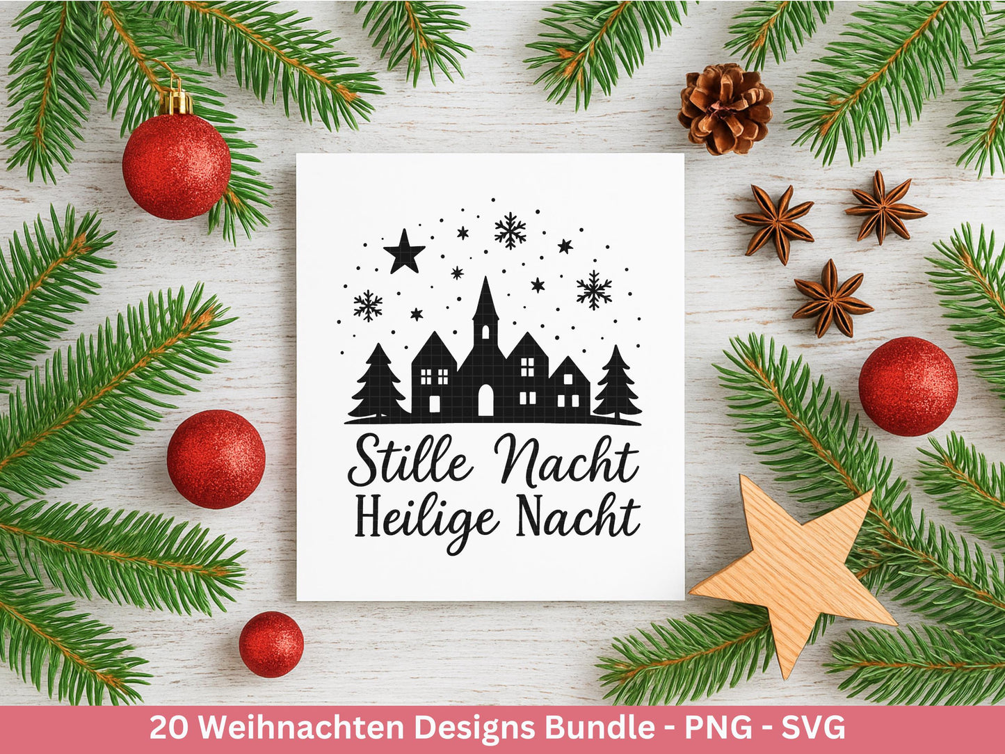 Plotterdatei Weihnachten Svg , Weihnachtshäuser Svg - Weihnachten Laserdatei - Home Svg - Cricut Svg - Winter Svg deutsch - Weihnachtsdeko