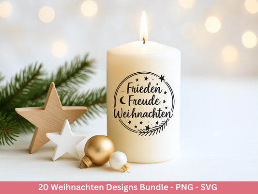 Plotterdatei Weihnachten Svg , Weihnachtshäuser Svg - Weihnachten Laserdatei - Home Svg - Cricut Svg - Winter Svg deutsch - Weihnachtsdeko