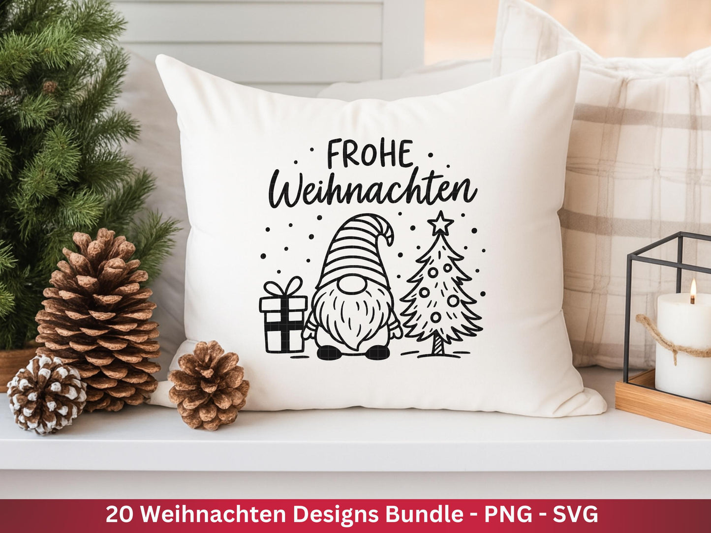 Plotterdatei Weihnachten Svg – Deutsche Schriftzüge – Winter SVG – Wichtel Laserdatei Weihnachten – Cricut Silhouette Svg Datei Wichtel Svg