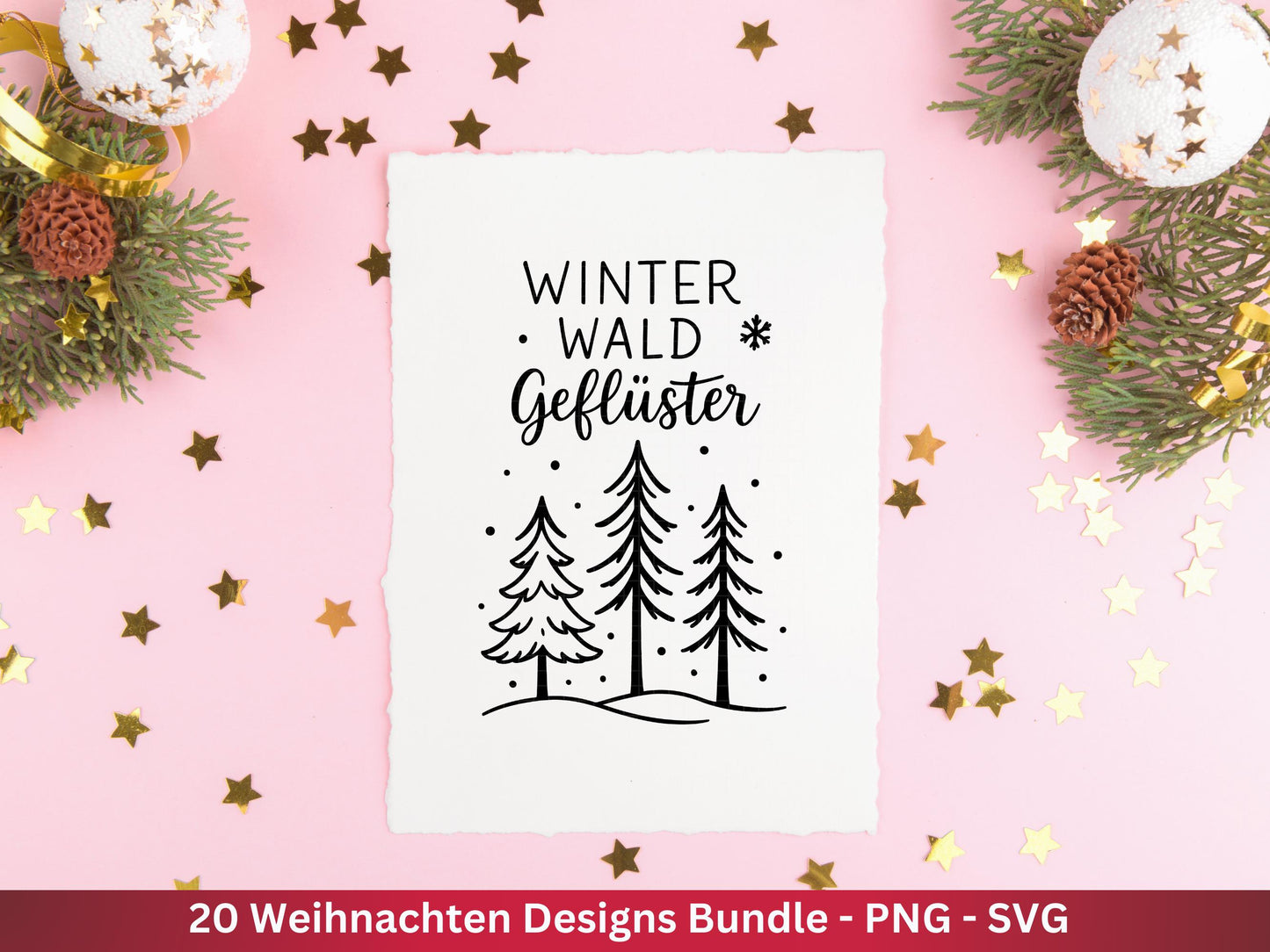 Plotterdatei Weihnachten Svg – Deutsche Schriftzüge – Winter SVG – Wichtel Laserdatei Weihnachten – Cricut Silhouette Svg Datei Wichtel Svg