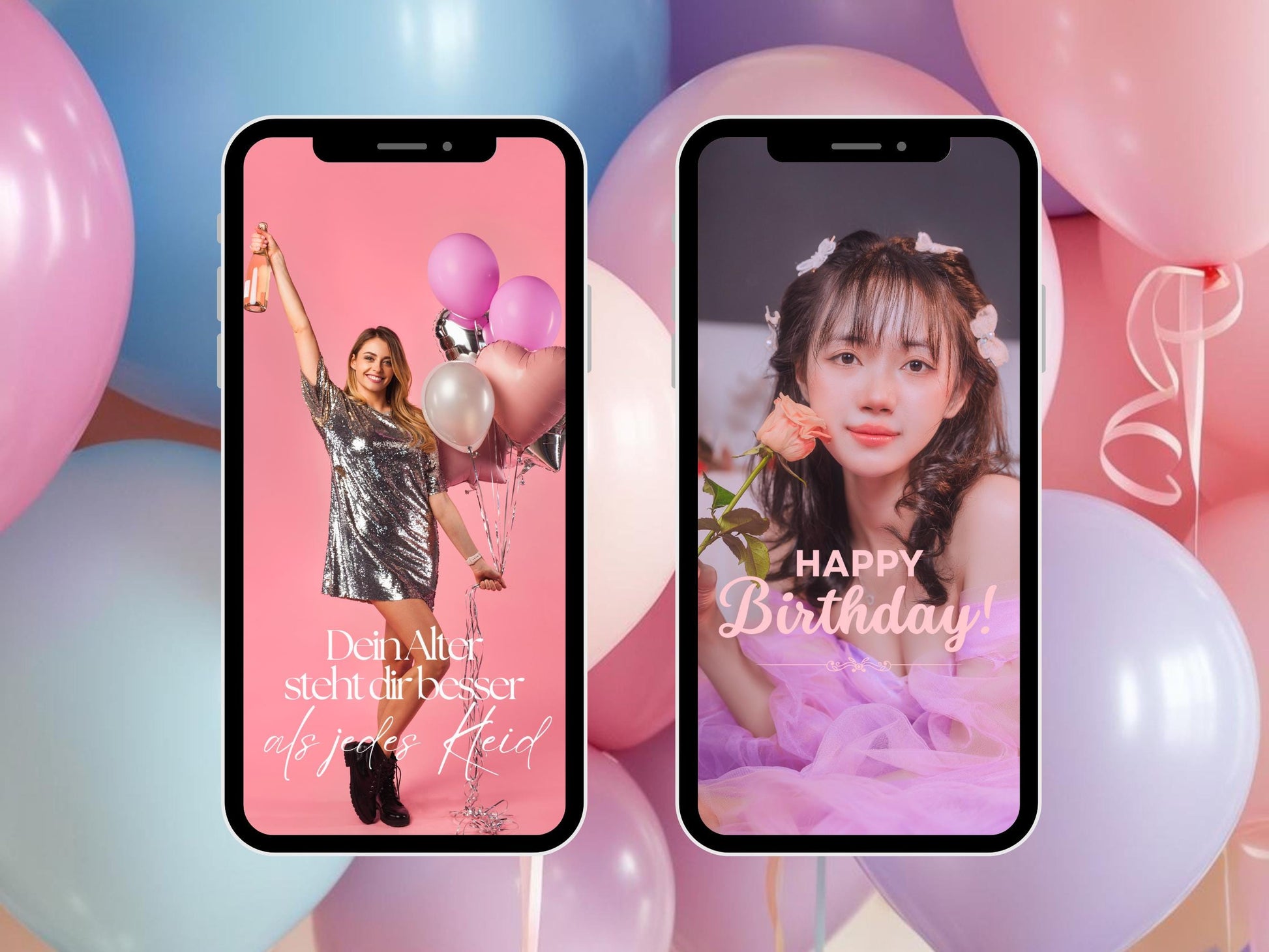 200 Instagram Story Sticker Geburtstag | Birthday | Lettering | Clipart | Feier | Storysticker | Geburtstagsfeier | Party | Kuchen | Torte