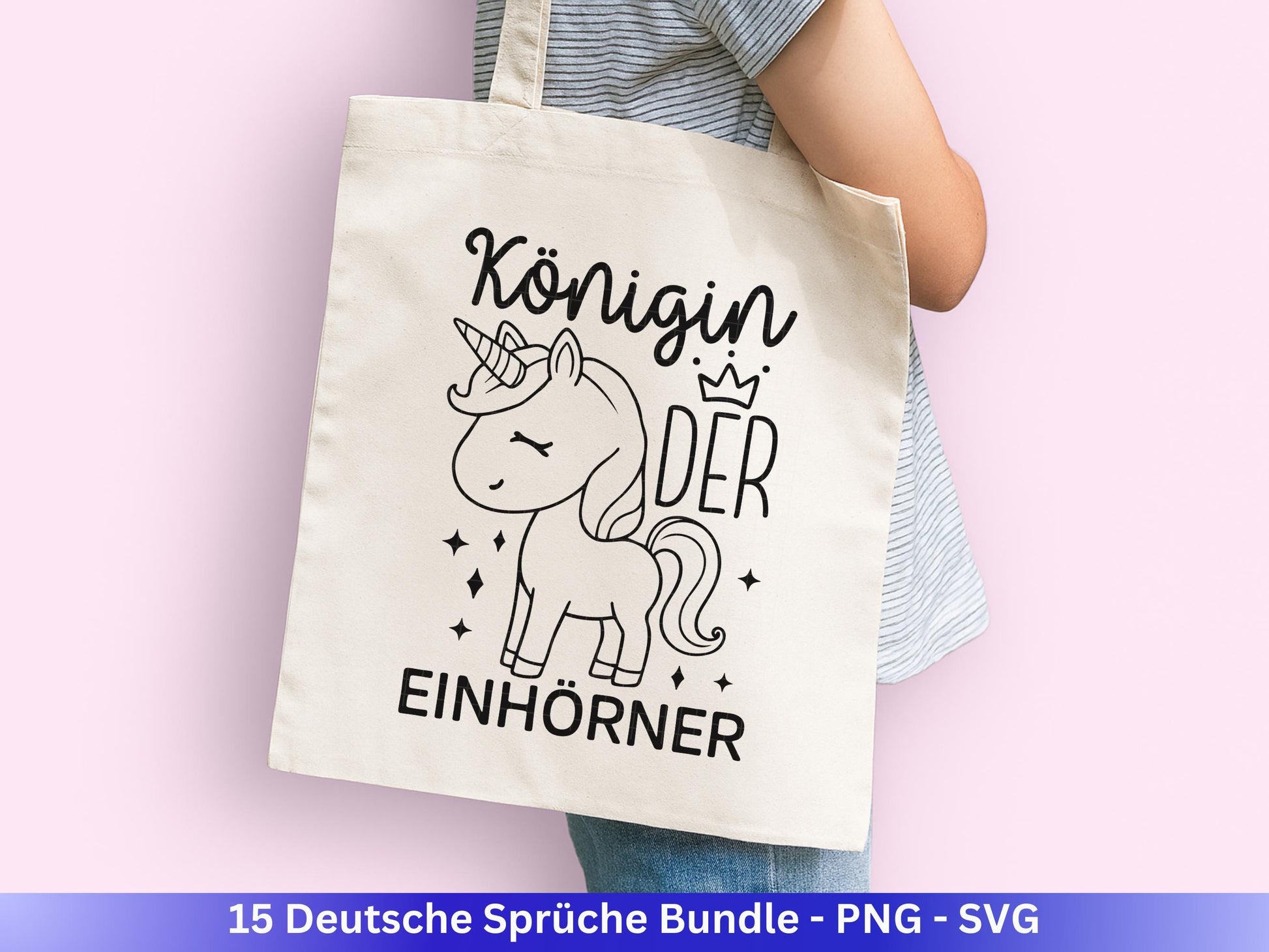 Deutsche Sprüche SVG Plotterdatei – Lustiges Bundle für Cricut & Silhouette – Lama Einhorn Kaffee Rente – Shirt Tasse Geschenkidee