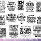 Deutsche Sprüche SVG Plotterdatei – Lustiges & sarkastisches Bundle für Cricut/Silhouette Laserdatei – Tassen Shirts Beutel Geschenkidee DIY