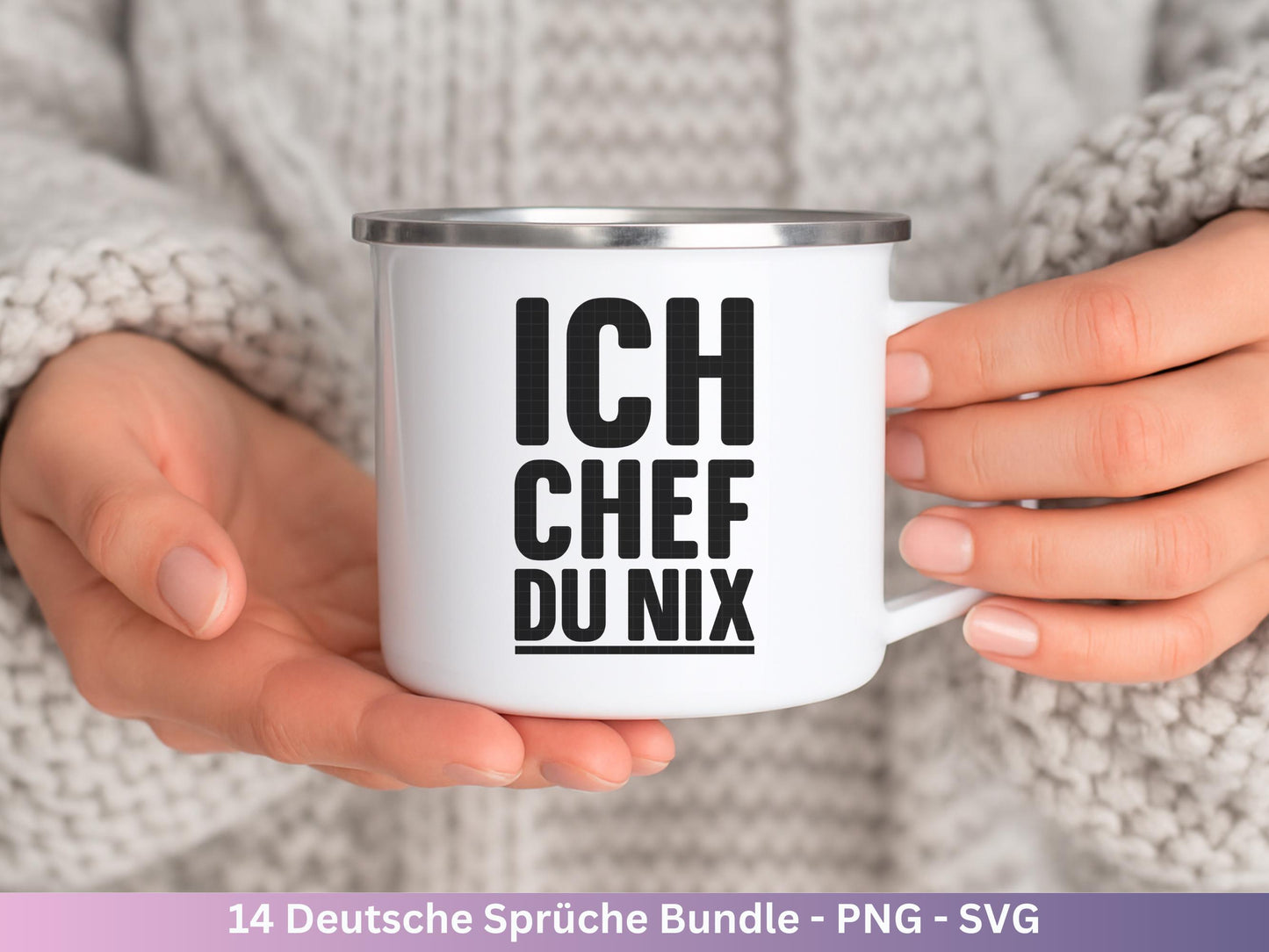 Deutsche Sprüche SVG Plotterdatei – Lustiges & sarkastisches Bundle für Cricut/Silhouette Laserdatei – Tassen Shirts Beutel Geschenkidee DIY