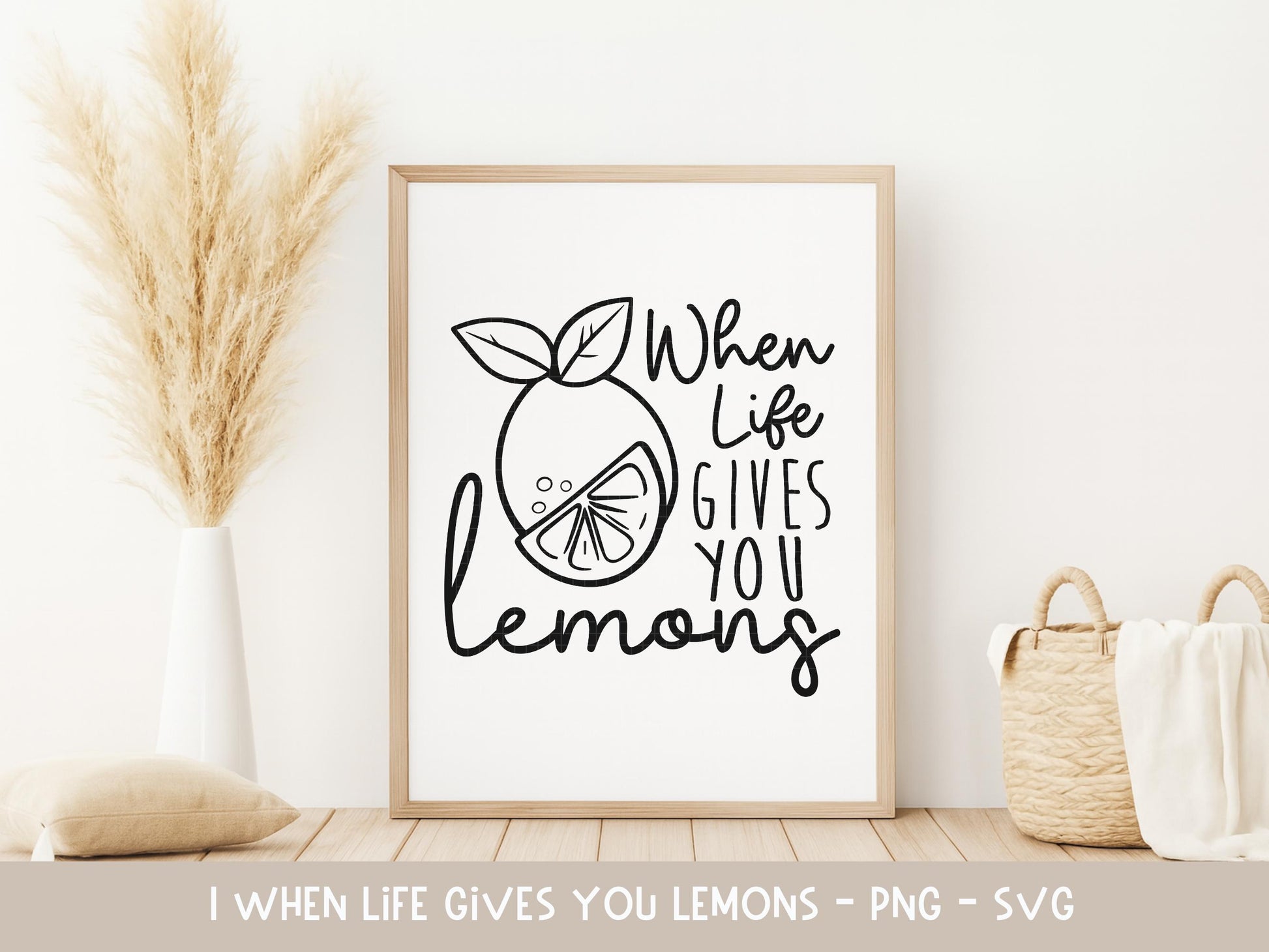 Plotterdatei Lemon SVG – Zitrone Spruch When Life Gives You Lemons – Lustige SVG für T-Shirt, Beutel, Tasse – Cricut Silhouette Laserdatei