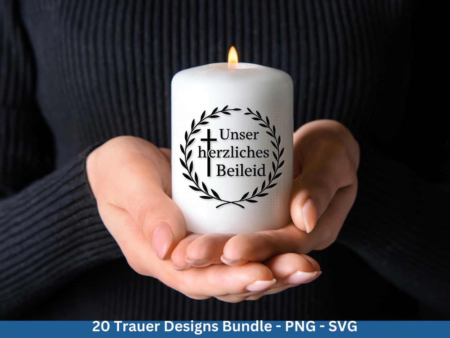 Plotterdatei Trauer - Abschied Svg - Kerzen Sprüche Trauer - Grablichter Sprüche deutsch - Du fehlst svg - Trostlicht svg - Abschied nehmen