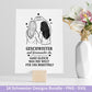 Schwester SVG Plotterdatei – Deutsche Sprüche Designs Bundle – Schwestern Sprüche Liebe Familie – Laserdatei Cricut Silhouette Geschenkidee