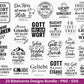 Plotterdatei Bibelverse deutsch - Christliches SVG-Bundle - Jesus Svg - Glaube Svg - Gott Svg - Religiöses Svg - Bibelvers Svg - Cricut Svg