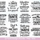 Tante SVG Plotterdatei – Deutsche Sprüche Bundle – Lustige und liebevolle Tante Sprüche – Laserdatei Cricut Silhouette Shirt Tasse Geschenk