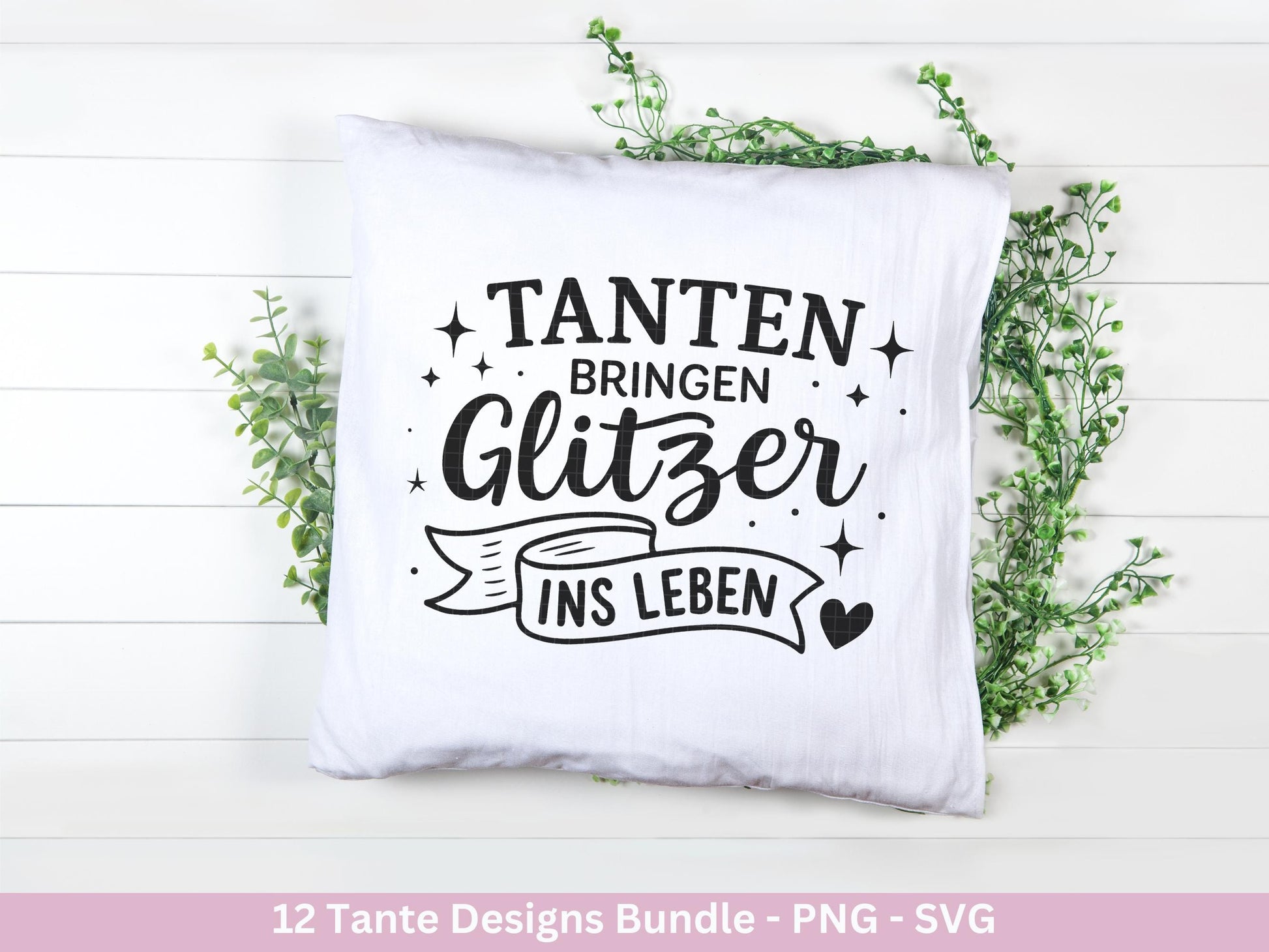 Tante SVG Plotterdatei – Deutsche Sprüche Bundle – Lustige und liebevolle Tante Sprüche – Laserdatei Cricut Silhouette Shirt Tasse Geschenk
