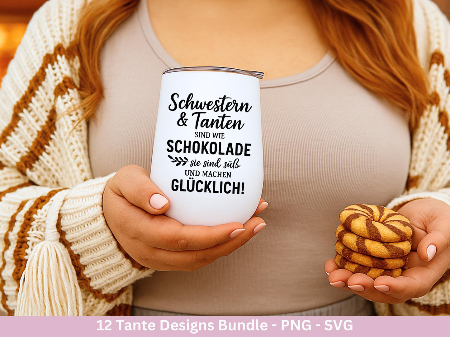 Tante SVG Plotterdatei – Deutsche Sprüche Bundle – Lustige und liebevolle Tante Sprüche – Laserdatei Cricut Silhouette Shirt Tasse Geschenk