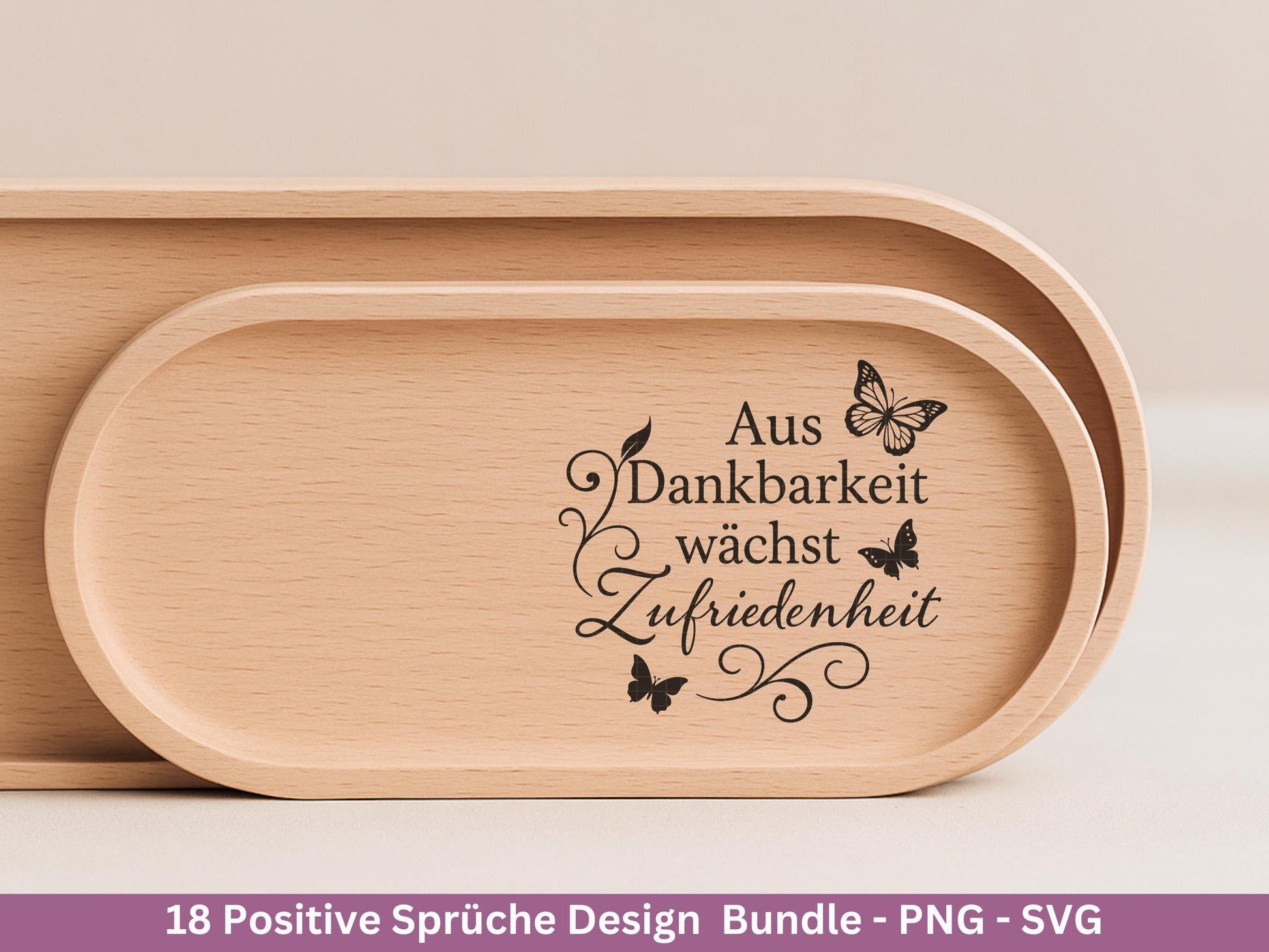 Positive Sprüche SVG Plotterdatei – Deutsche Zitate & Lebensweisheiten – Glück Liebe Hoffnung – Laserdatei Cricut Silhouette Geschenkidee