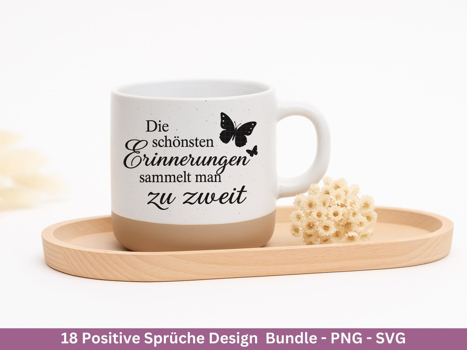 Positive Sprüche SVG Plotterdatei – Deutsche Zitate & Lebensweisheiten – Glück Liebe Hoffnung – Laserdatei Cricut Silhouette Geschenkidee