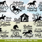Reiten SVG Plotterdatei – Pferde Sprüche & Stall Liebe Designs – Hufschlag Herz Sattel – Laserdatei Cricut Silhouette Geschenkidee Pferdefan