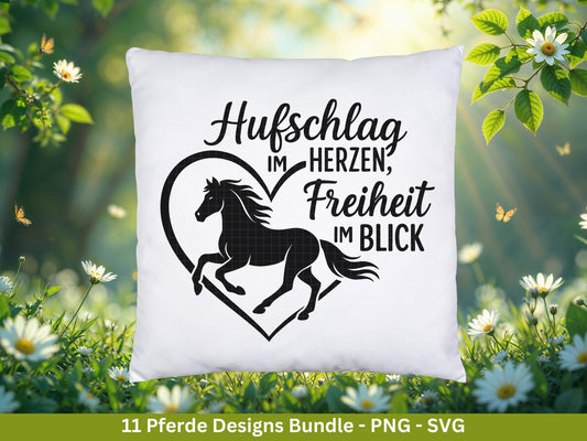 Reiten SVG Plotterdatei – Pferde Sprüche & Stall Liebe Designs – Hufschlag Herz Sattel – Laserdatei Cricut Silhouette Geschenkidee Pferdefan