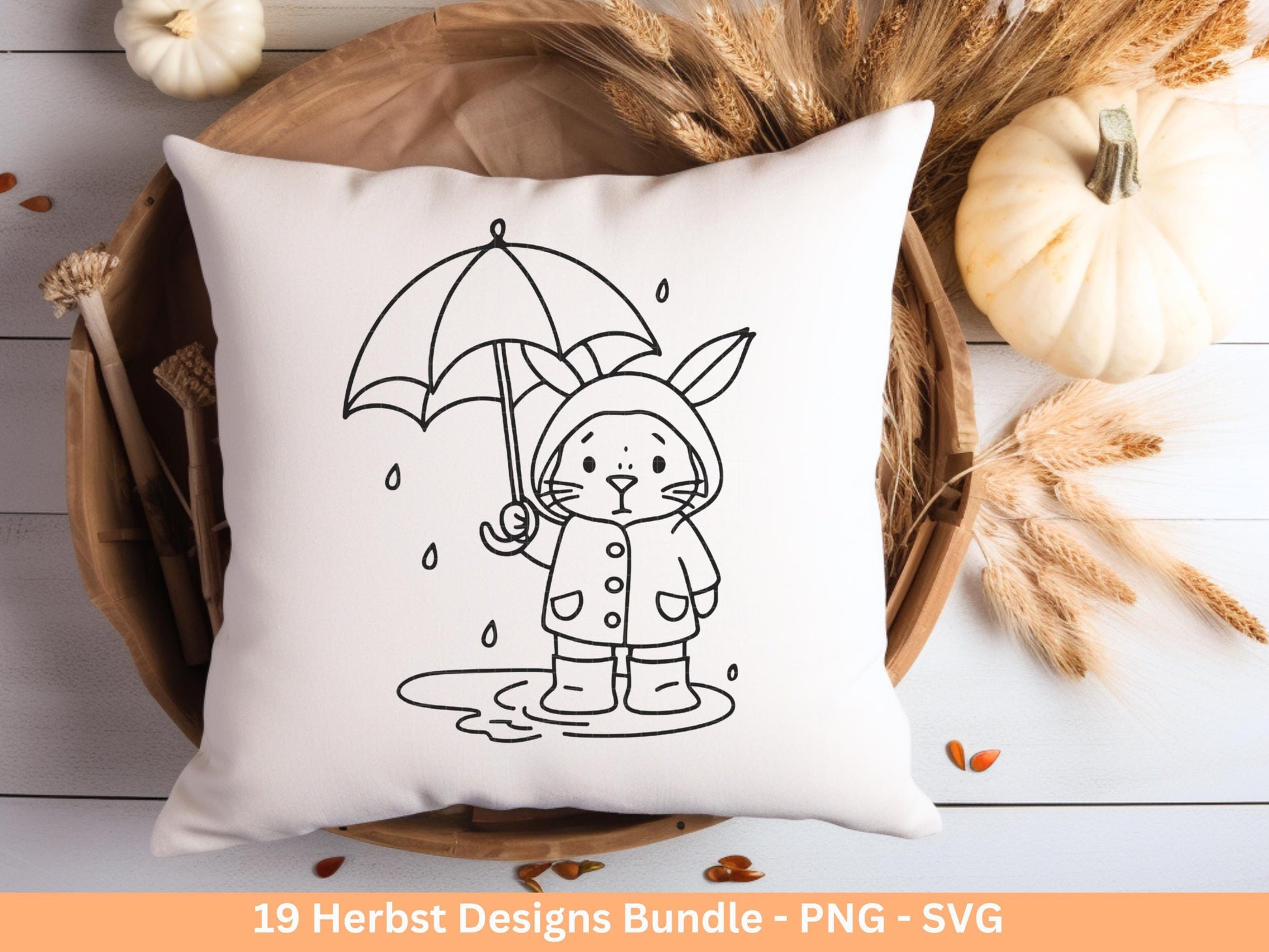 Herbst SVG Plotterdatei – Herbstsprüche & Tiere – Hallo Herbst, Herbstzauber, Fuchs Igel Pilz – Laserdatei Cricut Silhouette Deko Geschenk