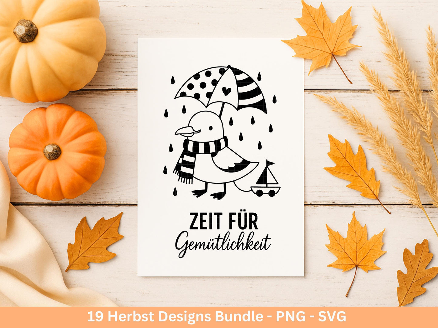 Herbst SVG Plotterdatei – Herbstsprüche & Tiere – Hallo Herbst, Herbstzauber, Fuchs Igel Pilz – Laserdatei Cricut Silhouette Deko Geschenk
