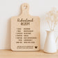 Laserdatei Schneidebrett Ruhestand Rezept SVG – Plotterdatei Rentner Geschenkidee – Ruhestand Spruch Gravurdatei – Cricut Silhouette DIY