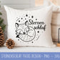 Sternenschlaf Fuchs SVG – Plotterdatei & Laserdatei – Einschlafhilfe Kinderzimmer Deko – DIY Geschenkidee – Cricut Silhouette Basteldatei