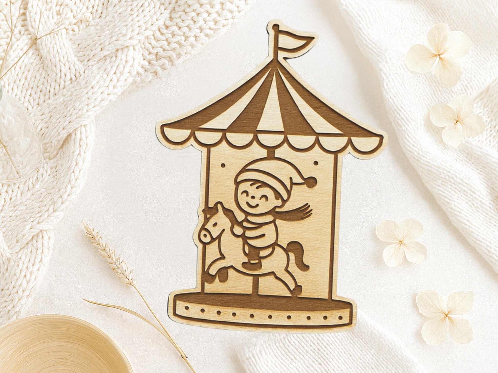 Hallo Herbst SVG Laserdatei – Plotterdatei Herbstkranz mit Kürbis & Pilz – Herbst Deko Vorlage für Cricut Silhouette Glowforge DIY Basteln