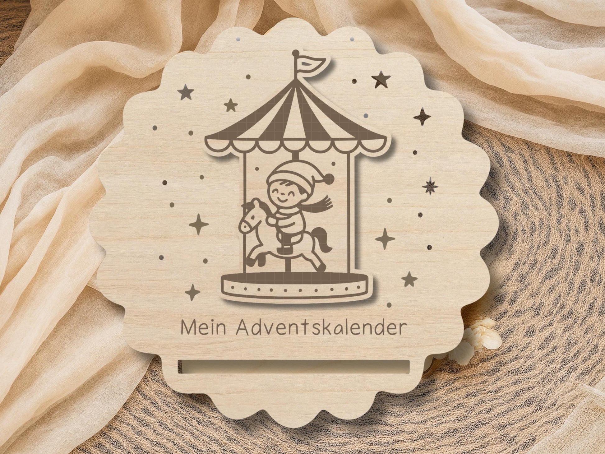 Hallo Herbst SVG Laserdatei – Plotterdatei Herbstkranz mit Kürbis & Pilz – Herbst Deko Vorlage für Cricut Silhouette Glowforge DIY Basteln