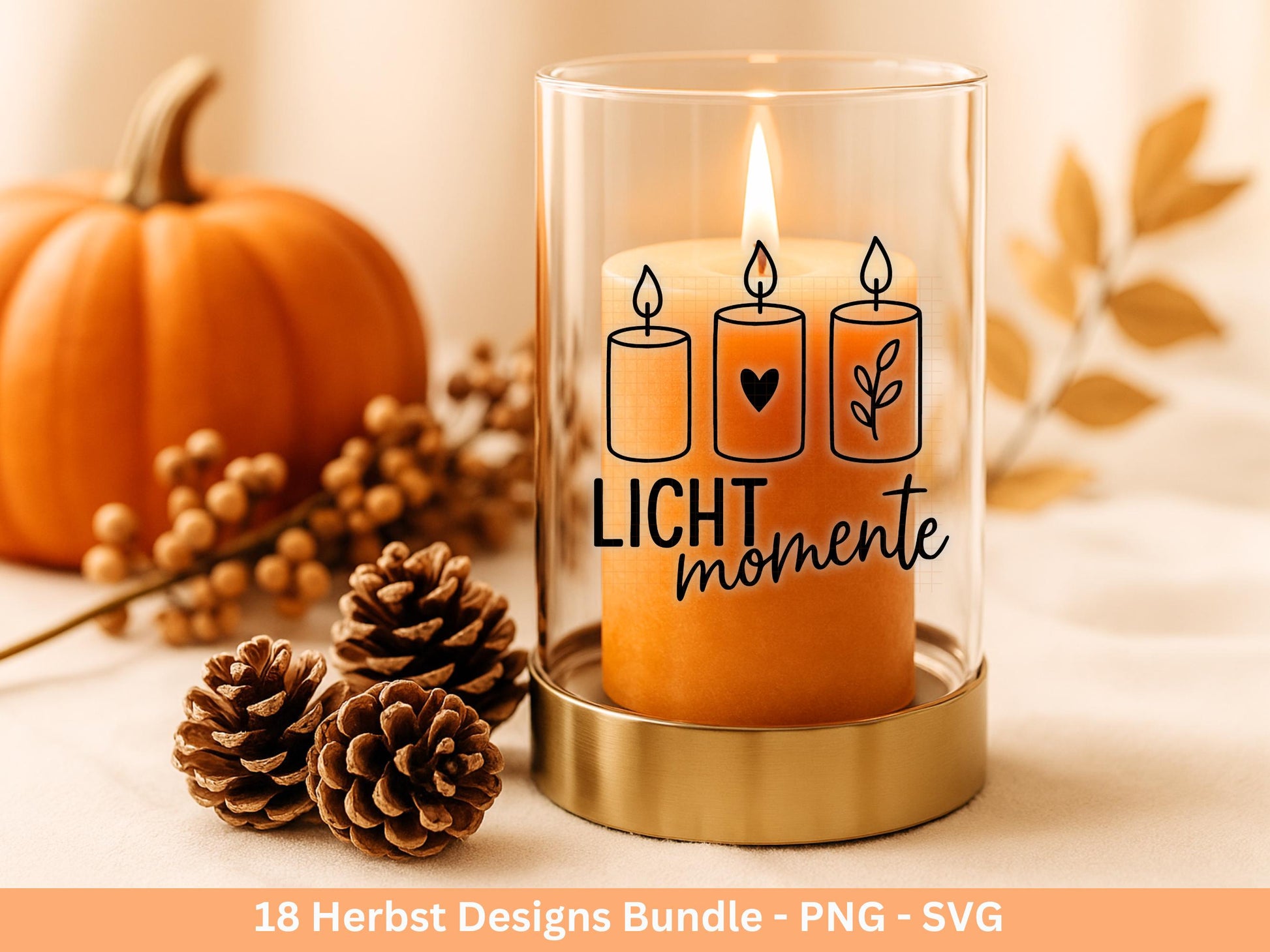 Herbst Plotterdatei Bundle – Herbst Sprüche & Motive – SVG PNG – Kürbis Igel Eulen Pilze Blätter – Laserdatei DIY Deko Geschenkidee Basteln