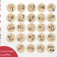 Laserdatei Adventszahlen Anhänger – Adventskalender Weihnachten SVG PNG – Holzanhänger für Kinder – DIY Weihnachtsdeko Plotter & Laserdatei