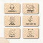 Laserdatei Kinder Frühstücksbrettchen – Lustige Sprüche SVG PNG – Holz Gravur Datei Tiere – Frühstück Brett Gravur für Kinder Geschenkidee