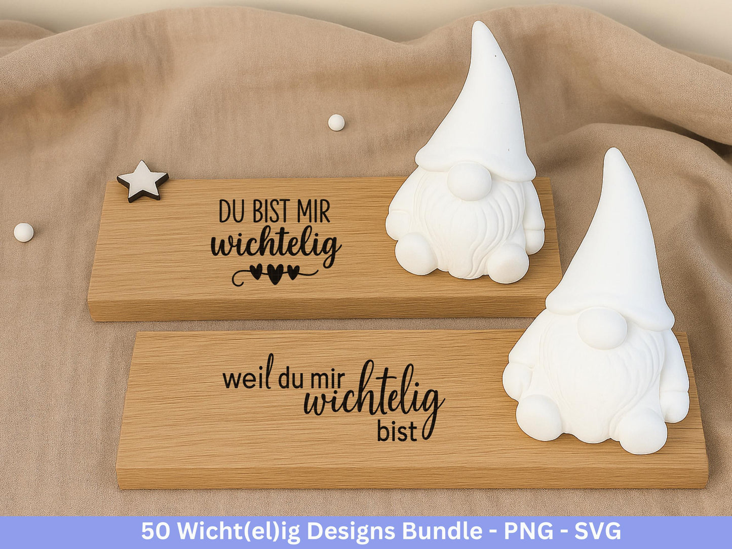 Plotterdatei Wichtel Bundle – Du bist mir Wichtelig SVG PNG – Laserdatei Weihnachten – Wichtel Geschenkidee & Deko – Cricut Silhouette