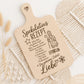 Laserdatei Weihnachtsrezepte – SVG PNG – Gravurdatei für Holzbrettchen – Elisenlebkuchen & Spekulatius – Weihnachtsdeko Geschenkidee Küche