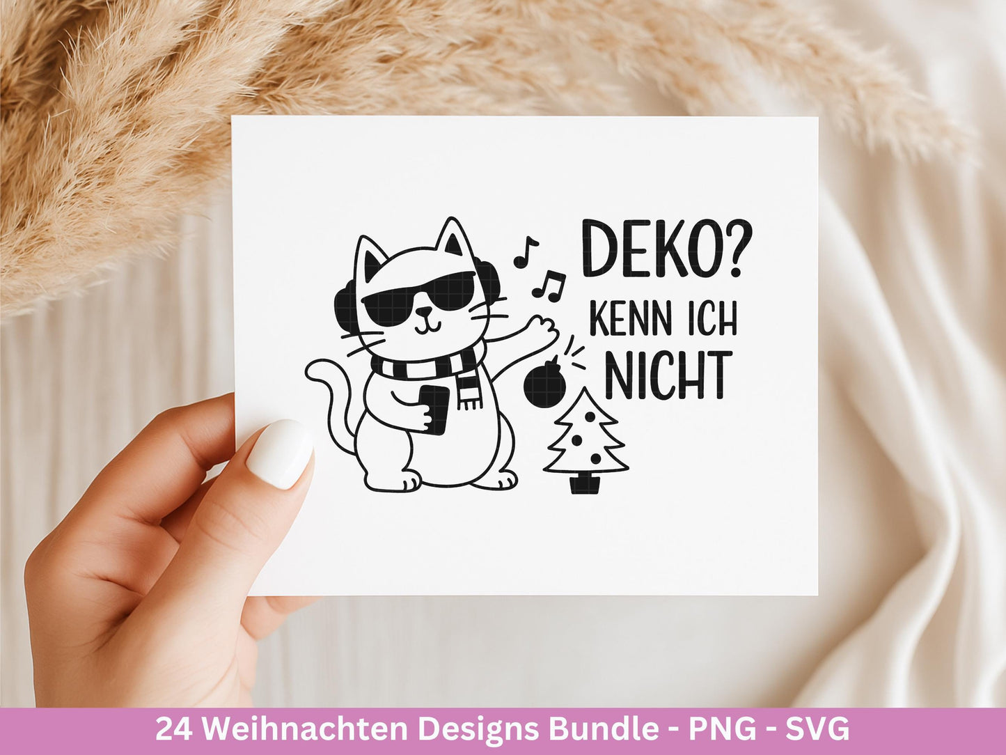 Weihnachten Plotterdatei Bundle – Lustige Weihnachtsmotive SVG PNG – Coole Tiere Sprüche – Winter Deko – Cricut Silhouette DIY Geschenkidee