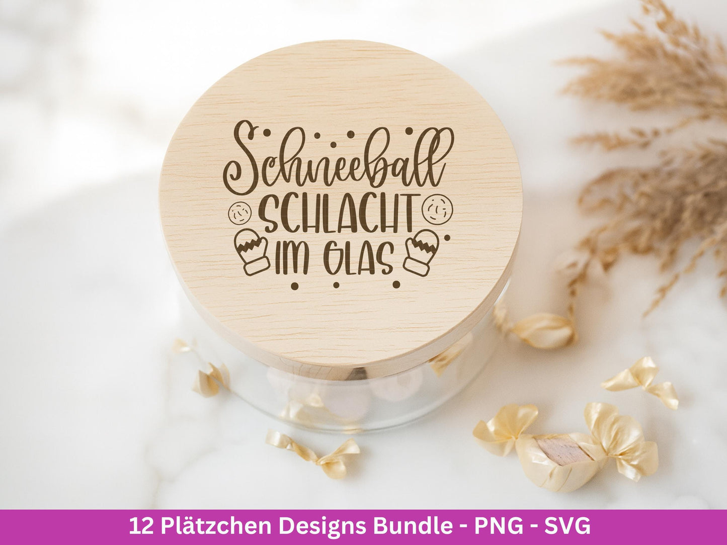 Plotterdatei & Laserdatei Plätzchen Sprüche – SVG PNG – Weihnachten Backen Kekse – Etiketten Deko Keksglas – Geschenkidee Cricut Silhouette