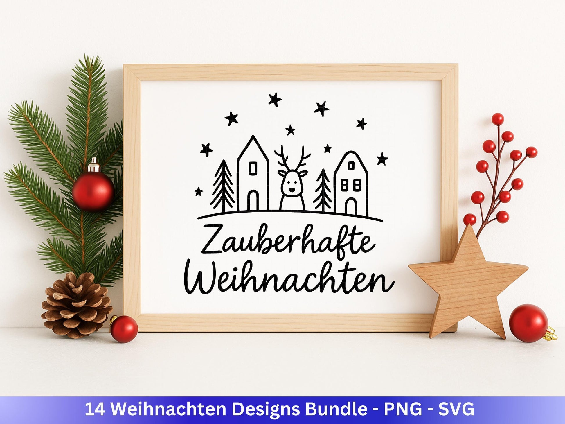 Plotterdatei Weihnachten Svg – Deutsche Sprüche Svg – Winter SVG – Laserdatei Weihnachten – Cricut Silhouette - Svg Datei Home - Frohes Fest