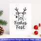 Plotterdatei Weihnachten Svg – Deutsche Sprüche Svg – Winter SVG – Laserdatei Weihnachten – Cricut Silhouette - Svg Datei Home - Frohes Fest