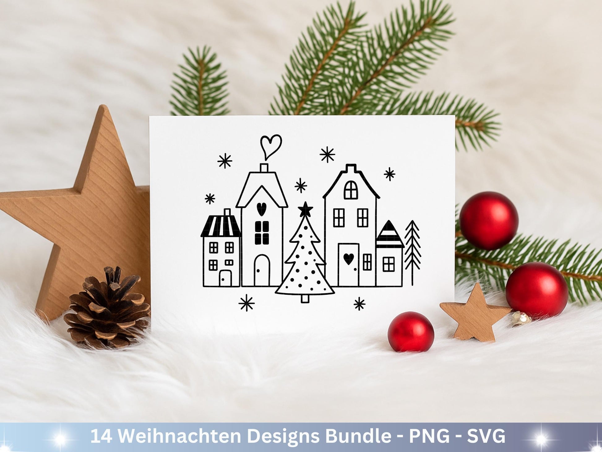 Plotterdatei Weihnachten Svg – Deutsche Sprüche Svg – Winter SVG – Laserdatei Weihnachten – Cricut Silhouette - Svg Datei Home - Frohes Fest