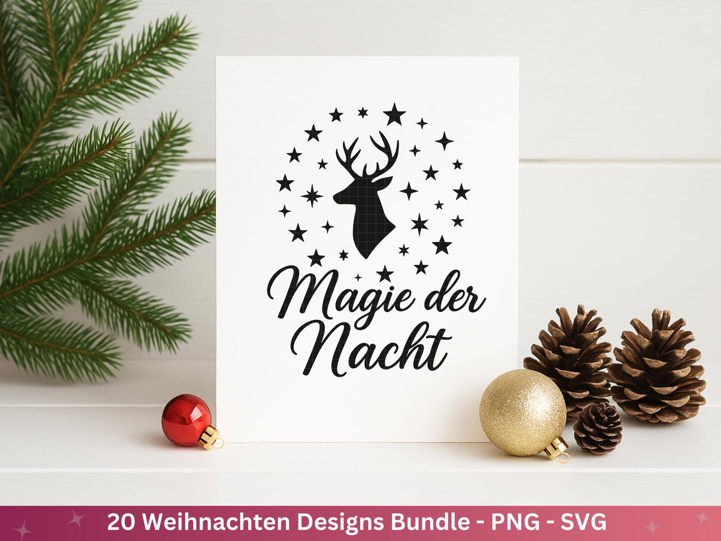 Plotterdatei Weihnachten Svg - Plotterdatei Sprüche - Schriftzüge Weihnachten deutsch - Laserdatei Weihnachten - Cricut Weihnachtsgeschenk