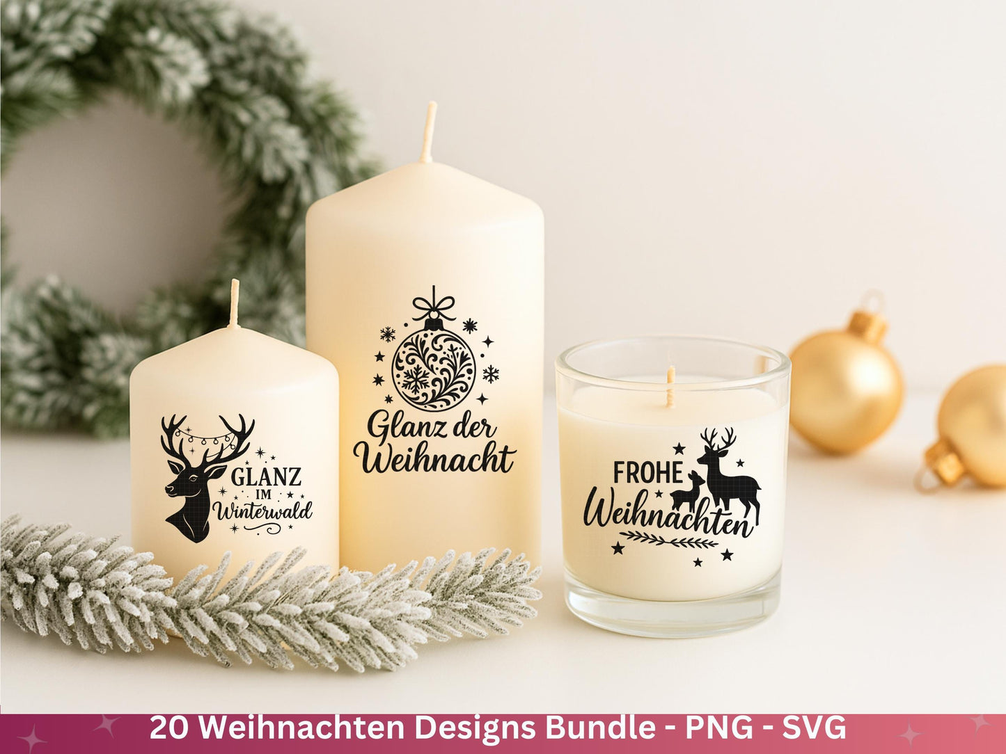 Plotterdatei Weihnachten Svg - Plotterdatei Sprüche - Schriftzüge Weihnachten deutsch - Laserdatei Weihnachten - Cricut Weihnachtsgeschenk