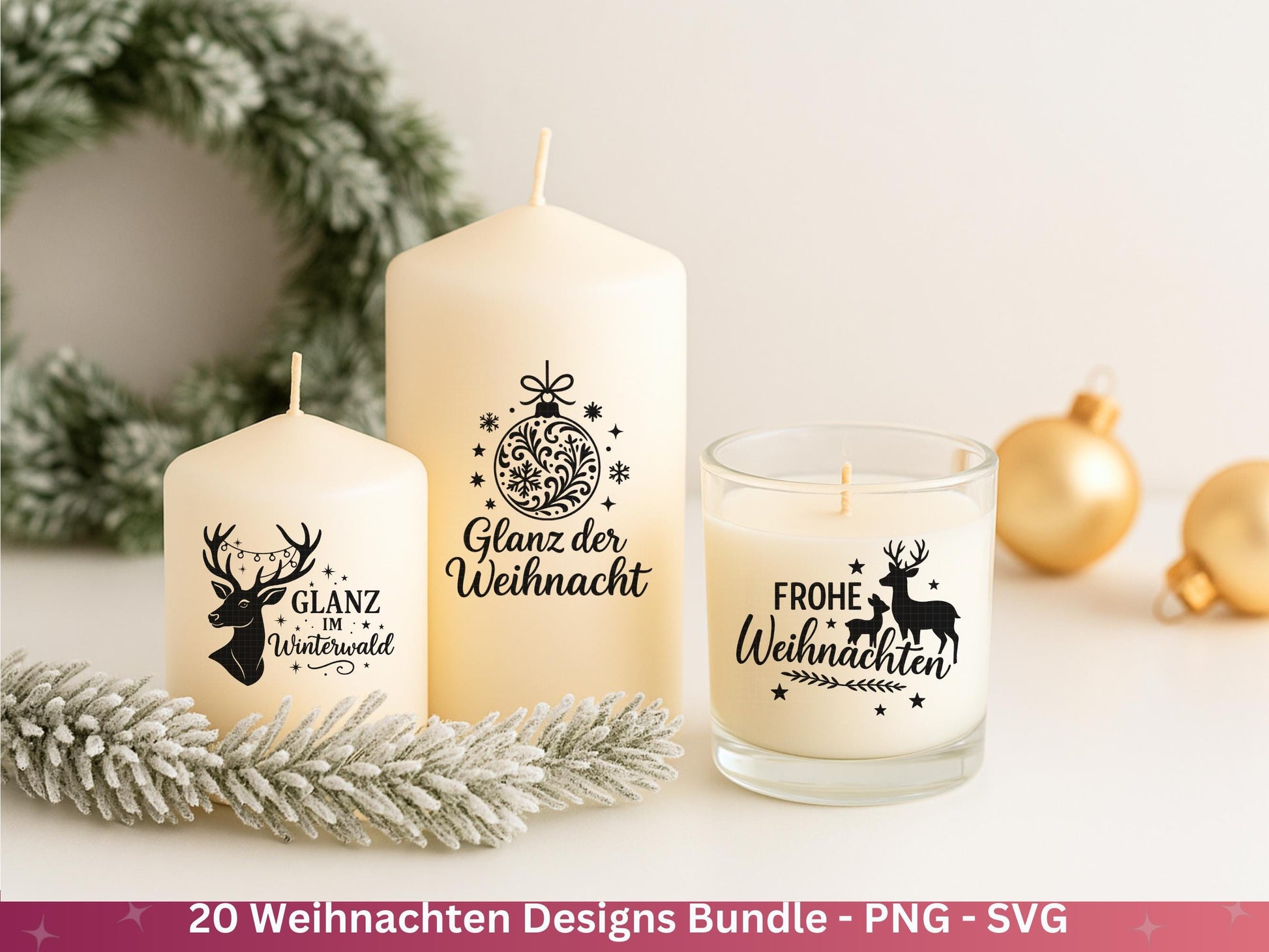 Plotterdatei Weihnachten Svg - Plotterdatei Sprüche - Schriftzüge Weihnachten deutsch - Laserdatei Weihnachten - Cricut Weihnachtsgeschenk