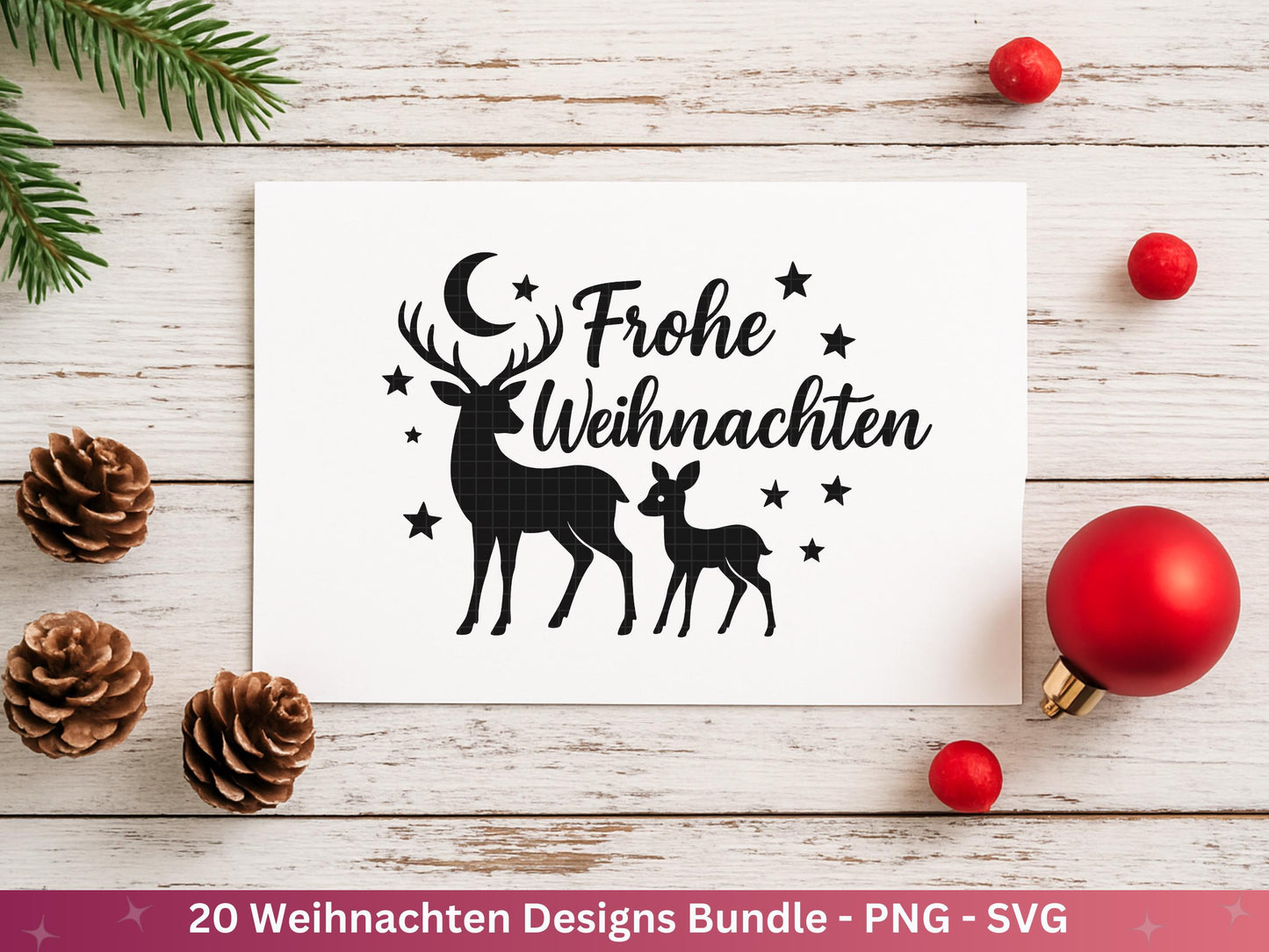 Plotterdatei Weihnachten Svg - Plotterdatei Sprüche - Schriftzüge Weihnachten deutsch - Laserdatei Weihnachten - Cricut Weihnachtsgeschenk