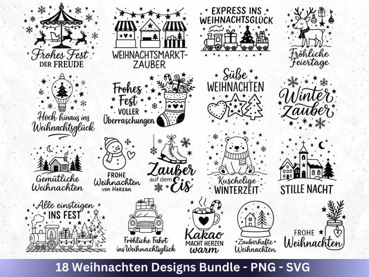 Plotterdatei Weihnachten Svg – Deutsche Sprüche Svg – Winter SVG – Laserdatei Weihnachten – Cricut Silhouette - Svg Datei Home - Frohes Fest