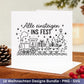 Plotterdatei Weihnachten Svg – Deutsche Sprüche Svg – Winter SVG – Laserdatei Weihnachten – Cricut Silhouette - Svg Datei Home - Frohes Fest