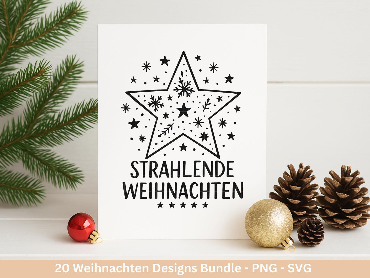 Plotterdatei Weihnachten Svg – Deutsche Schriftzüge Sprüche – Winter SVG – Laserdatei Weihnachten – Cricut Silhouette Svg Datei Home Deko