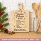 Plotterdatei & Laserdatei Weihnachtsrezepte – Rezepte SVG PNG – Glühwein Lebkuchen Bratapfel Winterpunsch – Weihnachten Geschenk Cricut