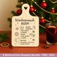 Plotterdatei & Laserdatei Weihnachtsrezepte – Rezepte SVG PNG – Glühwein Lebkuchen Bratapfel Winterpunsch – Weihnachten Geschenk Cricut