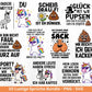 Lustige Sprüche SVG Plotterdatei Bundle – Einhorn Svg - Kackhaufen Poop Emoji – Deutsche Sprüche für Tassen Shirt Jutebeutel Cricut Geschenk