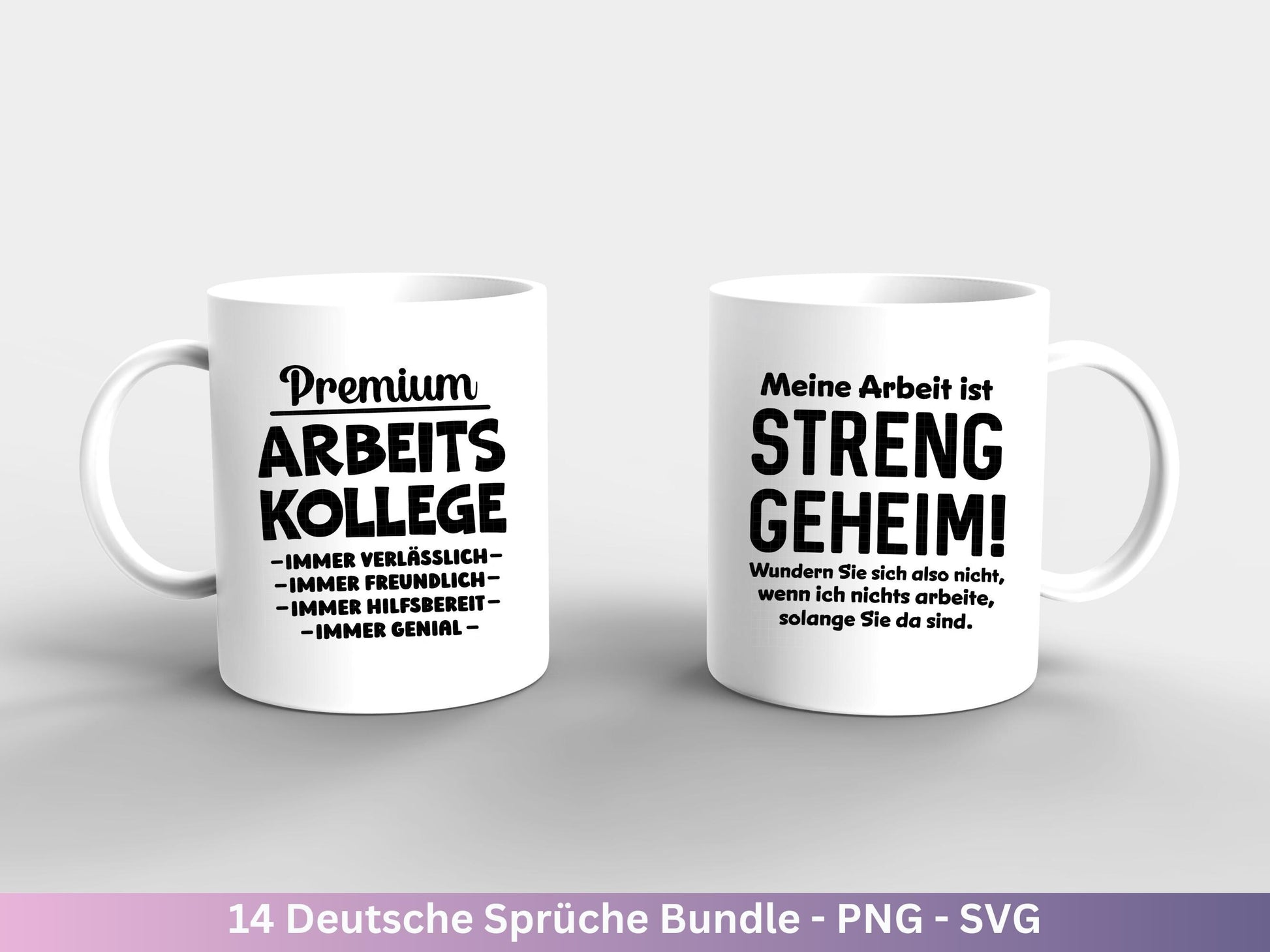 Deutsche Sprüche SVG Plotterdatei – Lustiges & sarkastisches Bundle für Cricut/Silhouette Laserdatei – Tassen Shirts Beutel Geschenkidee DIY